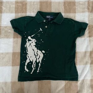 3T Ralph Lauren Dark Green Polo with White Design